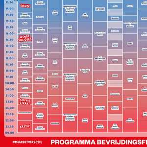 Het plannen van jouw ultieme Bevrijdingsdag kan beginnen🔥🎶 De plattegrond van Bevrijdingsfestival Gelderland en het blokkenschema met de optredens van alle artiesten staan nu online. Waar koester jij de vrijheid op 5 mei? #MaakHetVerschil