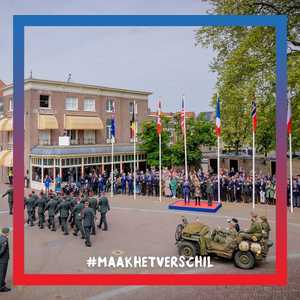 Het was eervol en feestelijk om de veteranen te mogen verwelkomen tijdens het Bevrijdingsdefilé in Wageningen 🕊🔥. Samen koesteren we de vrijheid op Bevrijdingsdag 2022 en maken we het verschil💛 #MaakHetVerschil