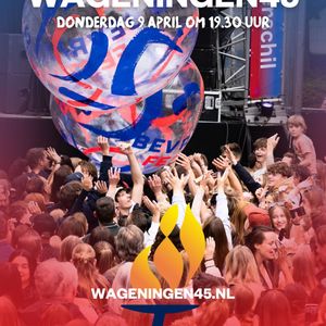Heb je vragen of ideeën? Kom naar de inloopavond van Wageningen45 en hoor alles over de plannen rondom 4 en 5 mei in de Stad der Bevrijding. Praat mee en blijf op de hoogte van wat er dit jaar in Wageningen gebeurt.
📅 9 april, 19.30 uur
📍 Projectbureau Wageningen45 – Niemeijerstraat 1
Aanmelden is optioneel via contact@wageningen45.nl